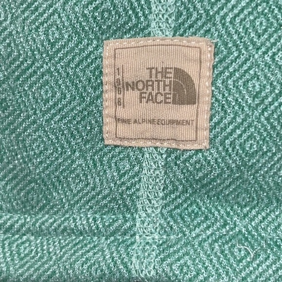 The North Face M fleece lined sweatshirt mint green l long sleeve button closure - Picture 5 of 13